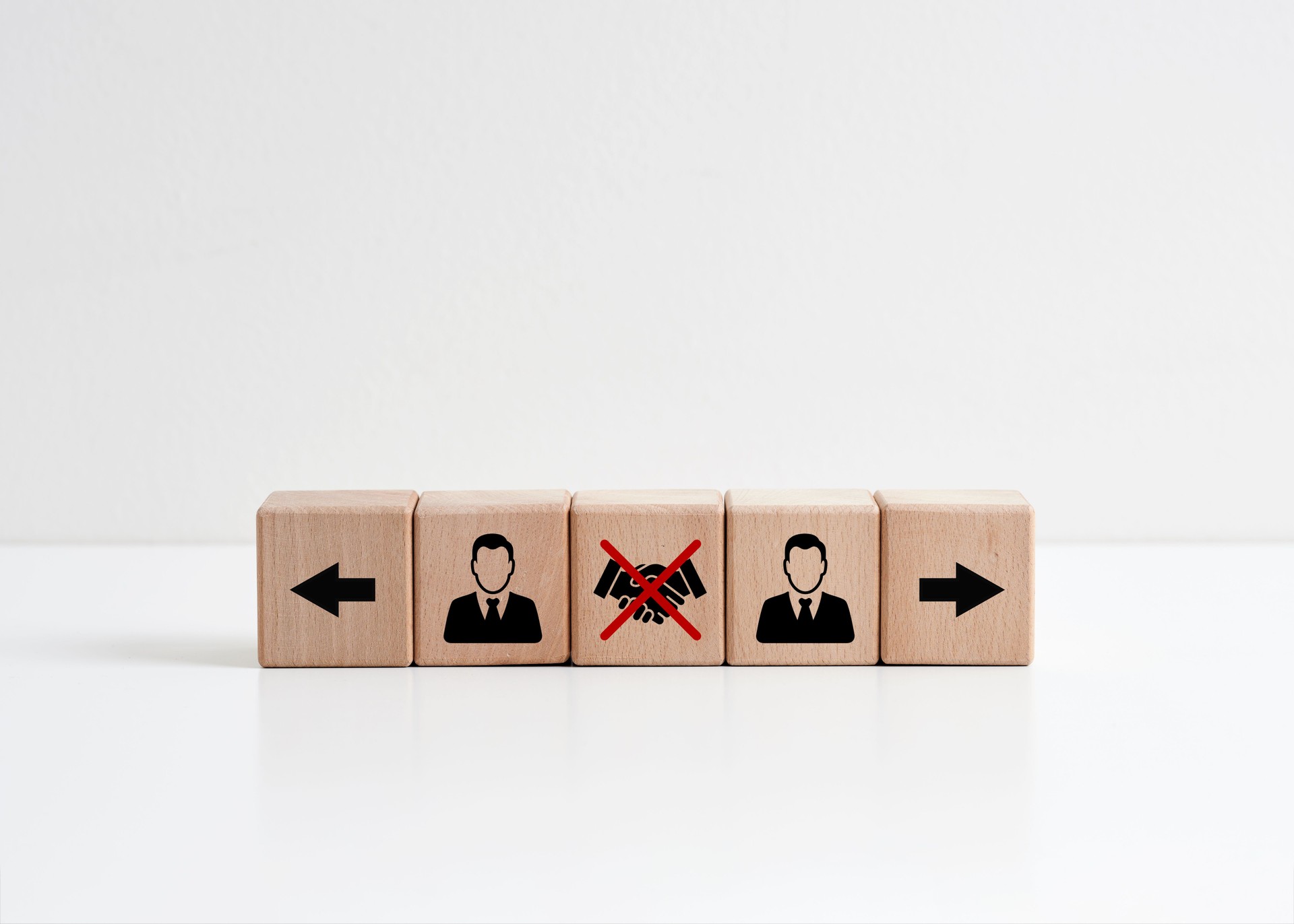 Business partnership breakup. Breach of a partnership agreement and termination of business cooperation. Disagreement between parties.
